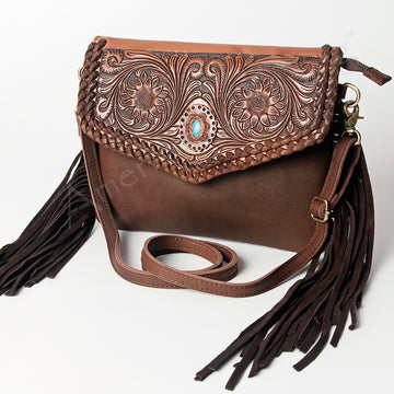 American Darling Envelope Hand Tooled Genuine Leather Women Bag Western Handbag Purse | for Cute